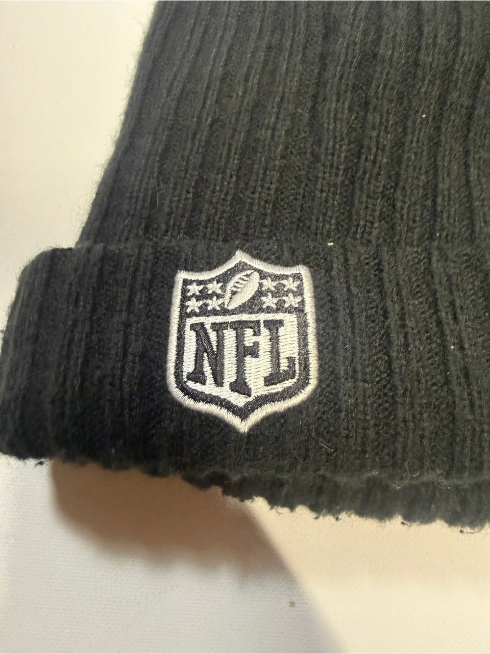 New Era Kids Black & White Kansas City Chiefs Pom Beanie